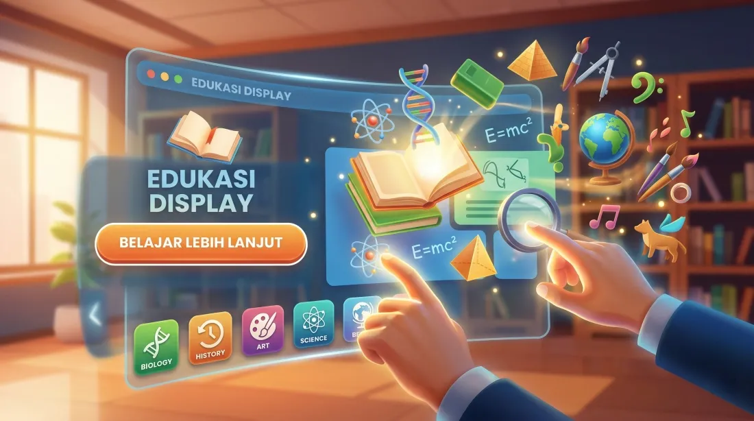 Pusat panduan edukasi display komersial mencakup videotron, videowall, dan smartboard interaktif oleh konsultan Bcompbiz